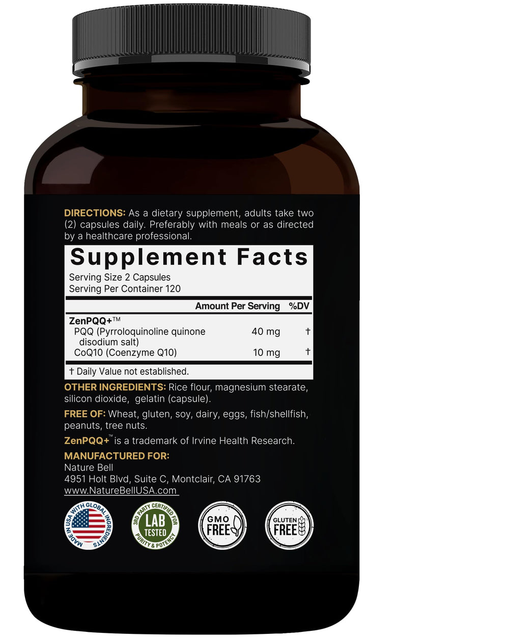 USA-made production seal on NatureBell packaging.