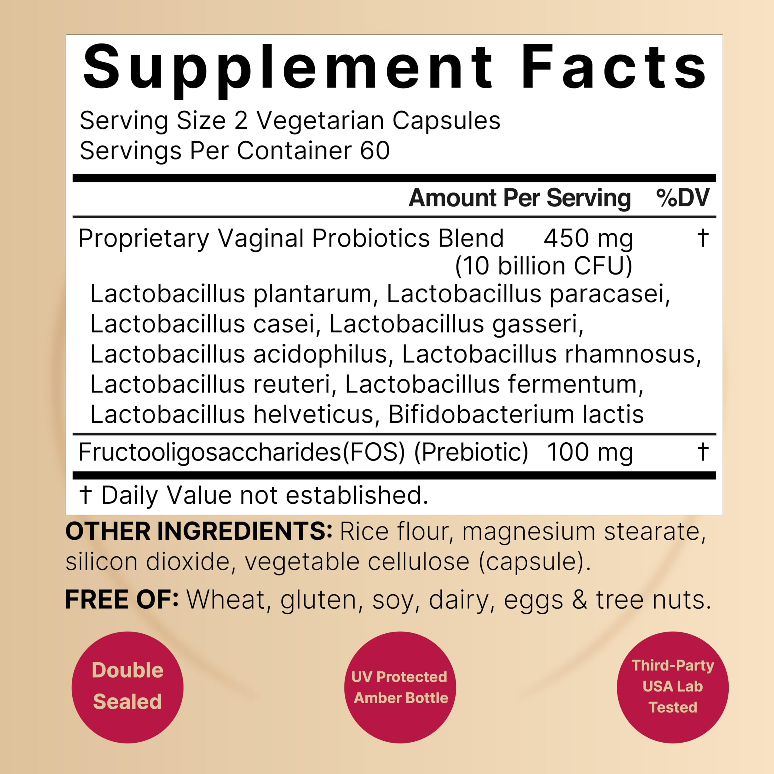 NatureBell Vaginal Probiotics capsules close-up for daily use.