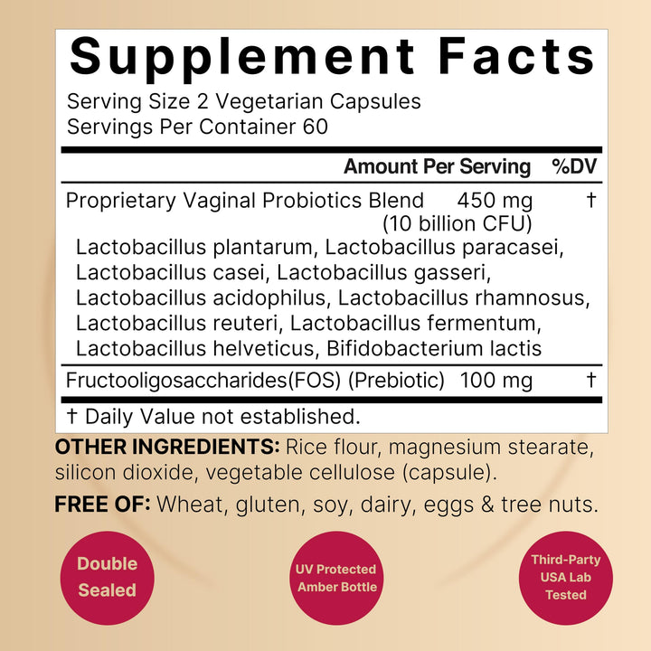NatureBell Vaginal Probiotics capsules close-up for daily use.