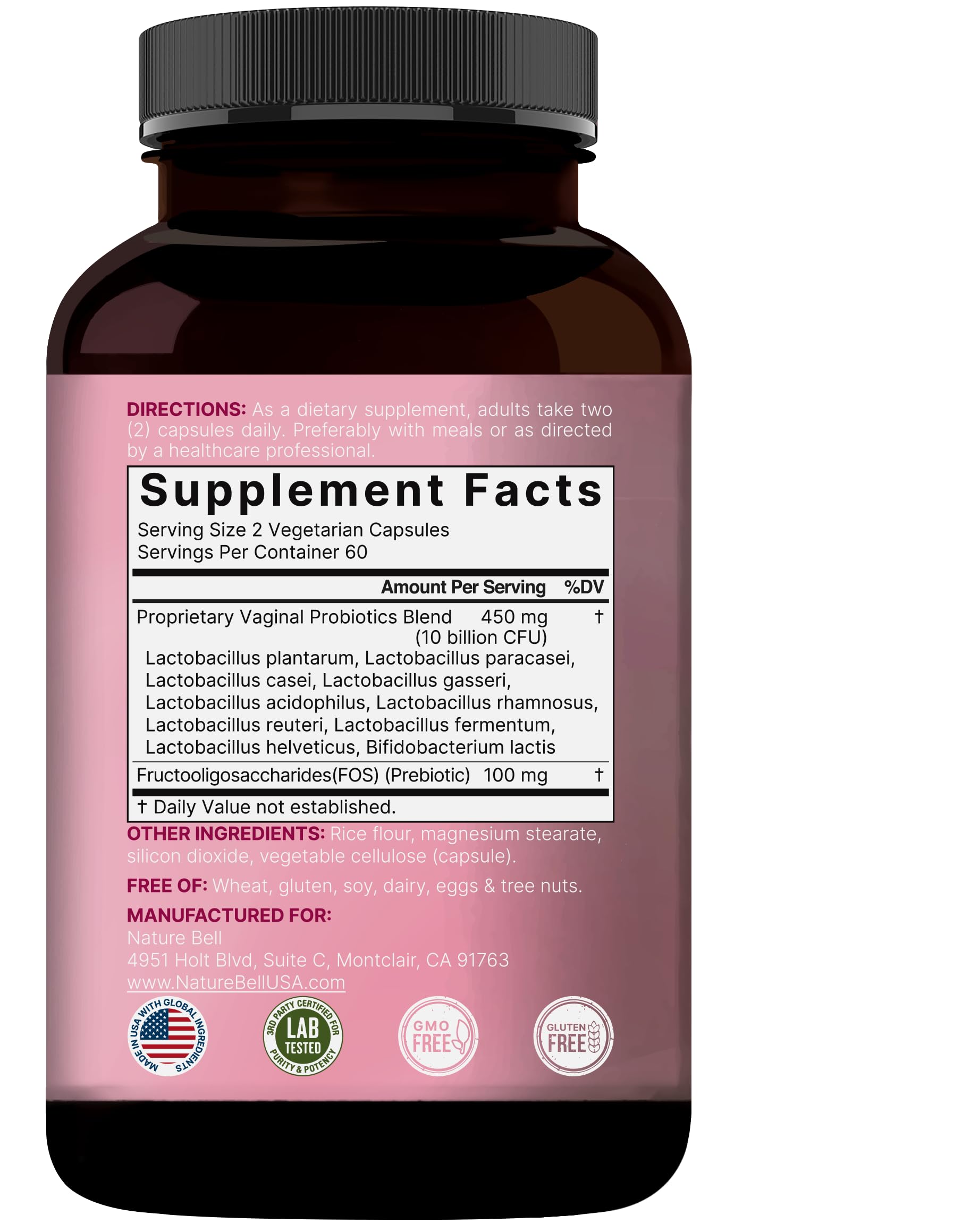 NatureBell Vaginal Probiotics daily-use scene suggesting routine feminine care.