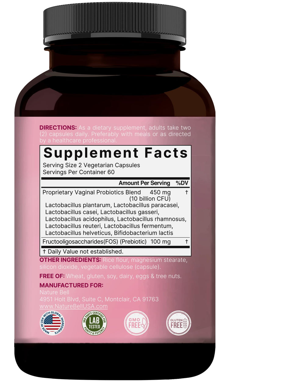 NatureBell Vaginal Probiotics daily-use scene suggesting routine feminine care.