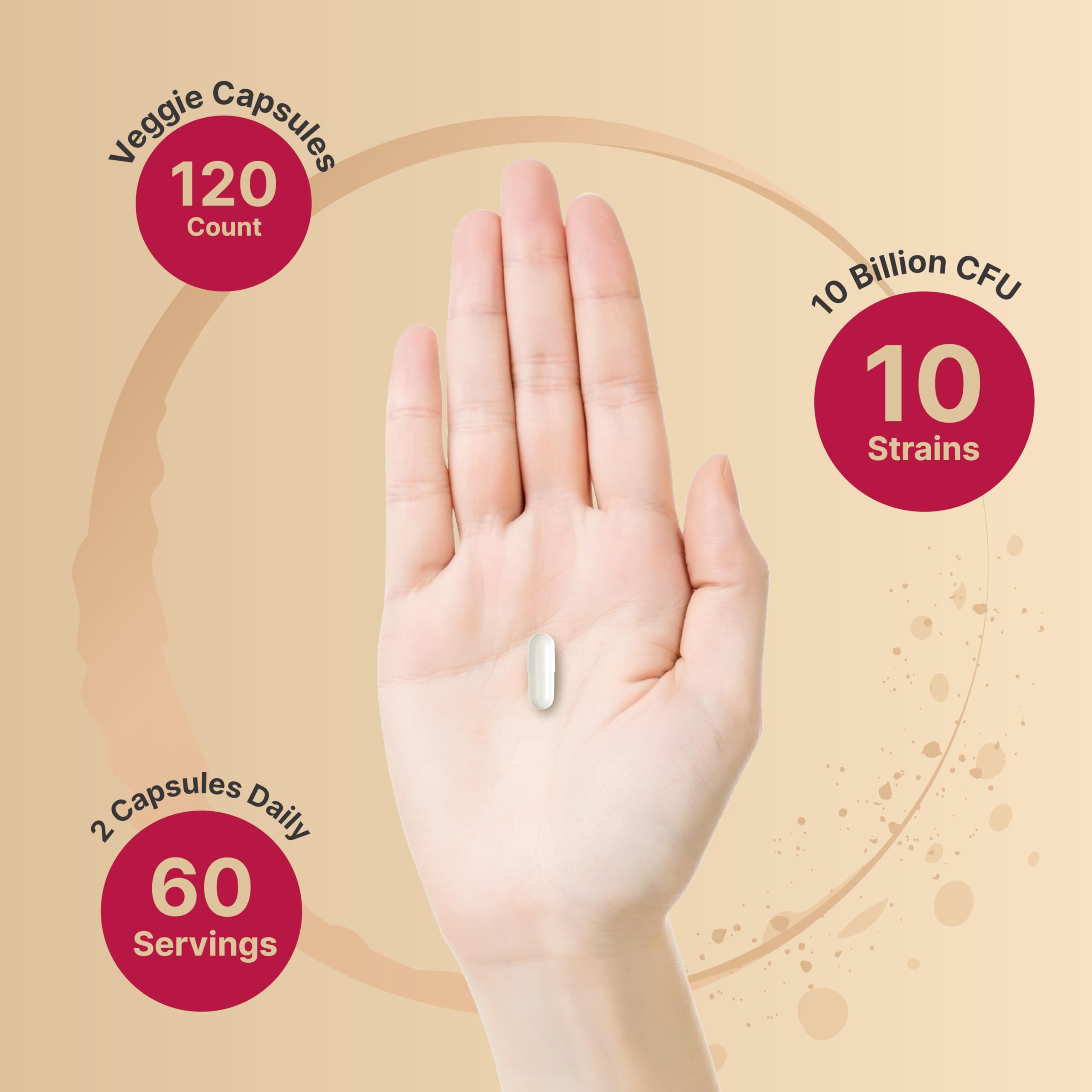 NatureBell Vaginal Probiotics packaging flatlay with bottle and capsules.