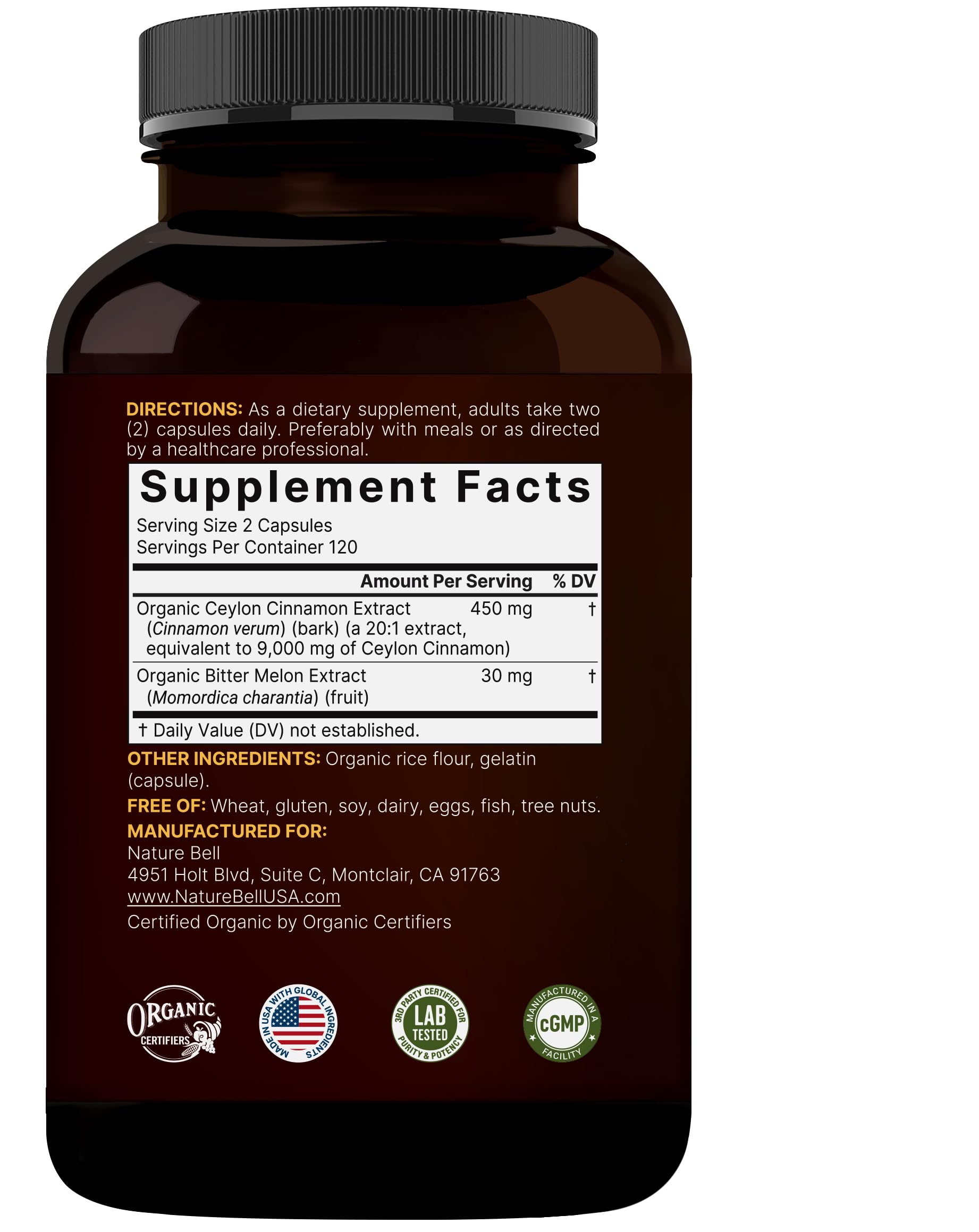 NatureBell vegetarian capsules shown for plant-based daily use.