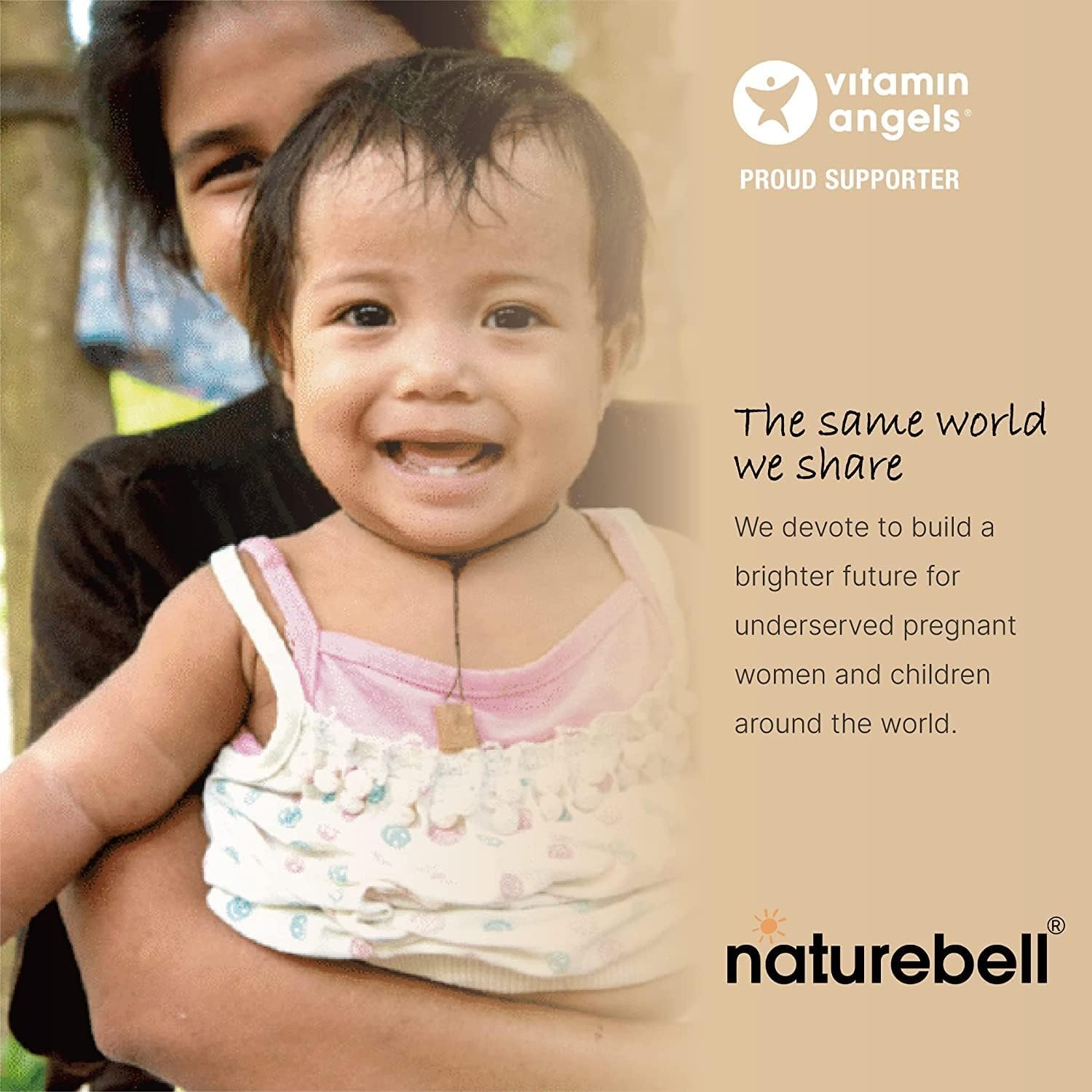 NatureBell bottle top emphasizes product authenticity and safety testing