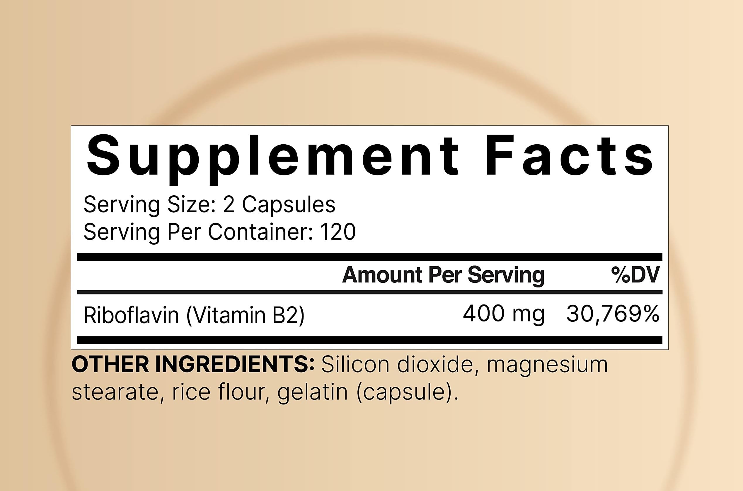 NatureBell Vitamin B2 riboflavin capsules close-up showing easy-to-swallow capsules