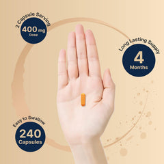 NatureBell Vitamin B2 serving shows two capsules for daily intake