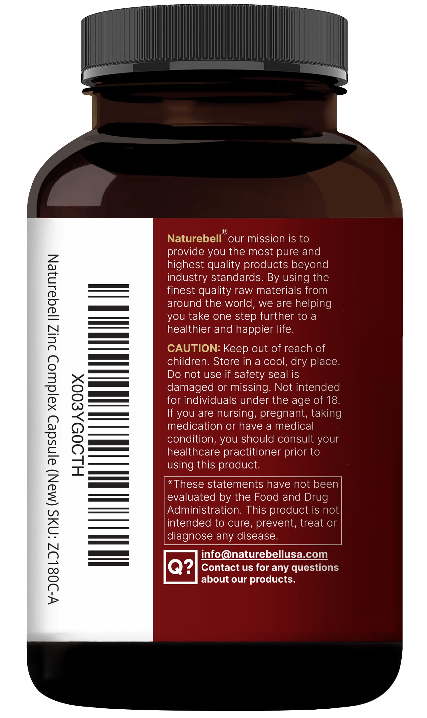 NatureBell third-party-lab-testing certificate indicating quality assurance.