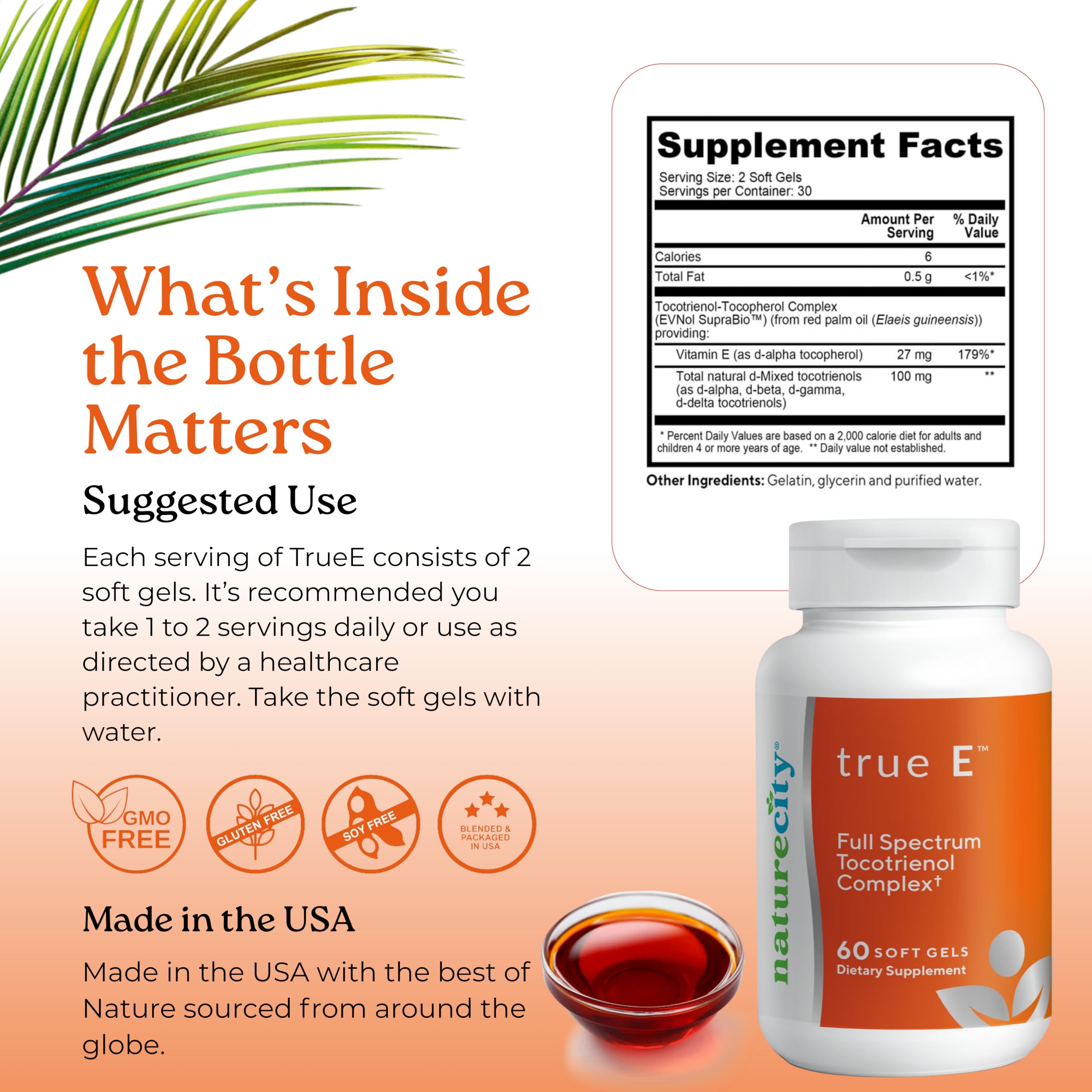 NatureCity True-E packaging on shelf indicating non-GMO formula