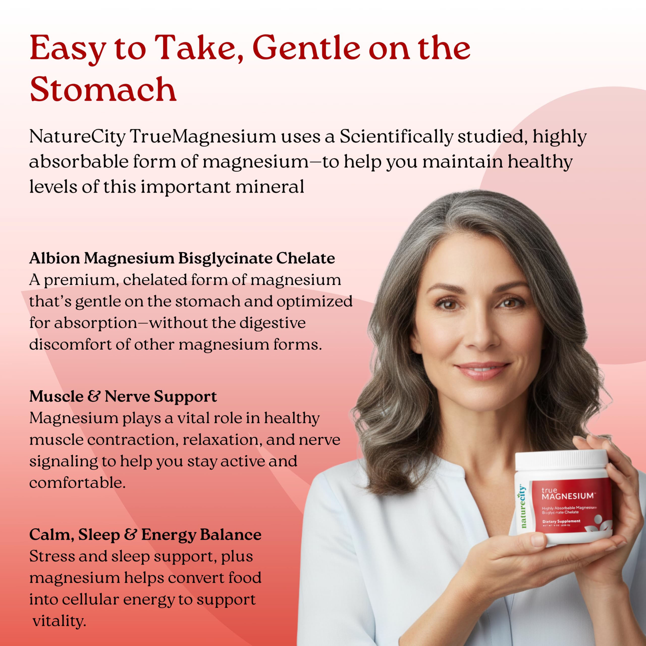 Glass with mixed NatureCity TrueMagnesium drink ready for bedtime routine