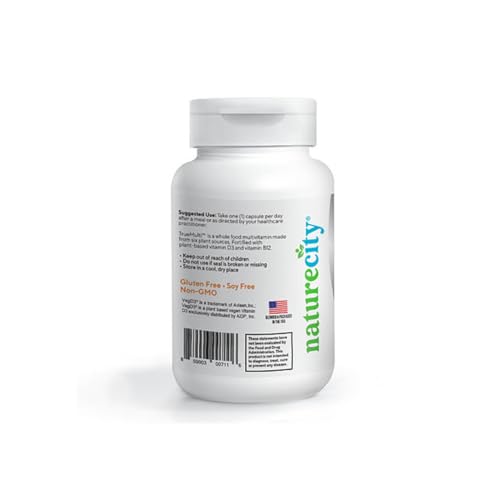 NatureCity TrueMulti label close-up emphasizing premium plant-based nutrition.