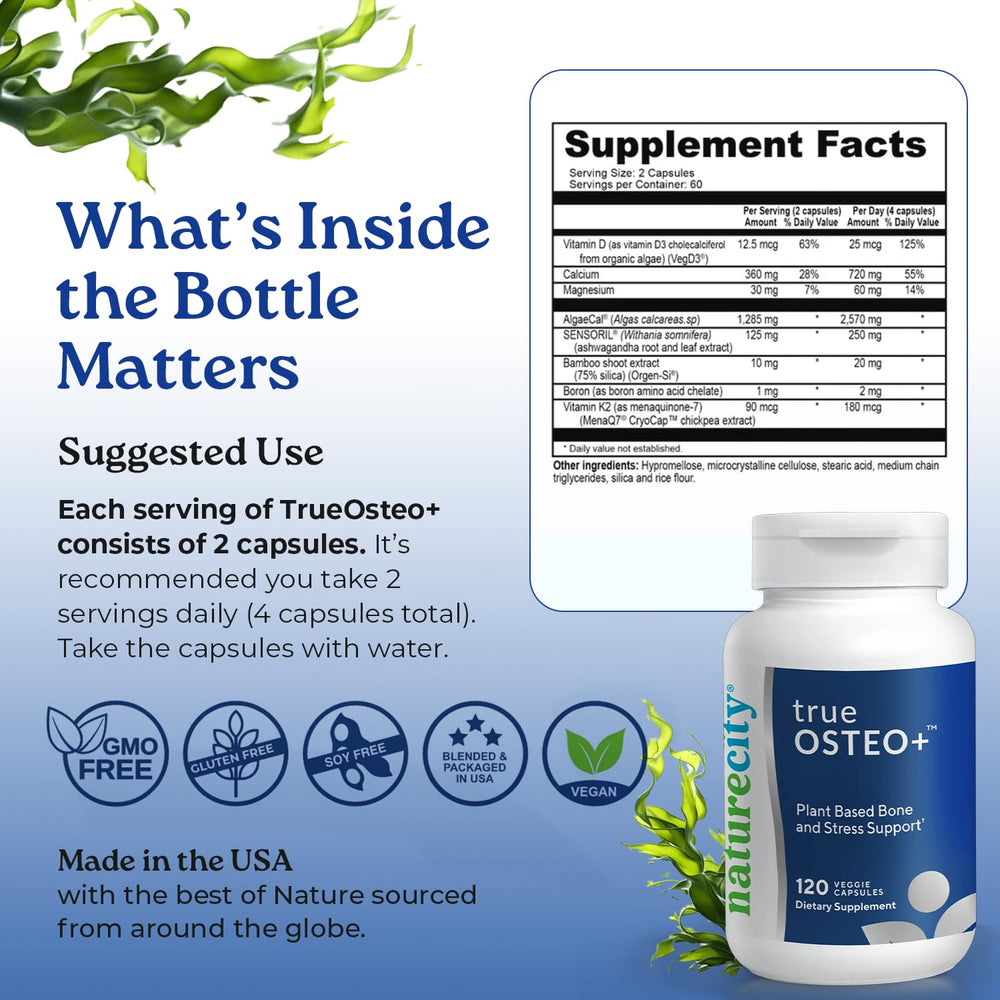 Sensoril ashwagandha in True-OsteoBone supports stress response balance