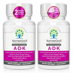 NatureGenX ADK bottle front showing high-potency vitamins for daily wellness