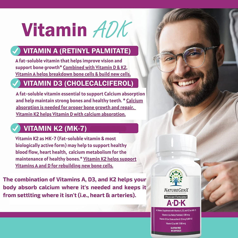NatureGenX ADK bottle on kitchen counter for easy daily routine.