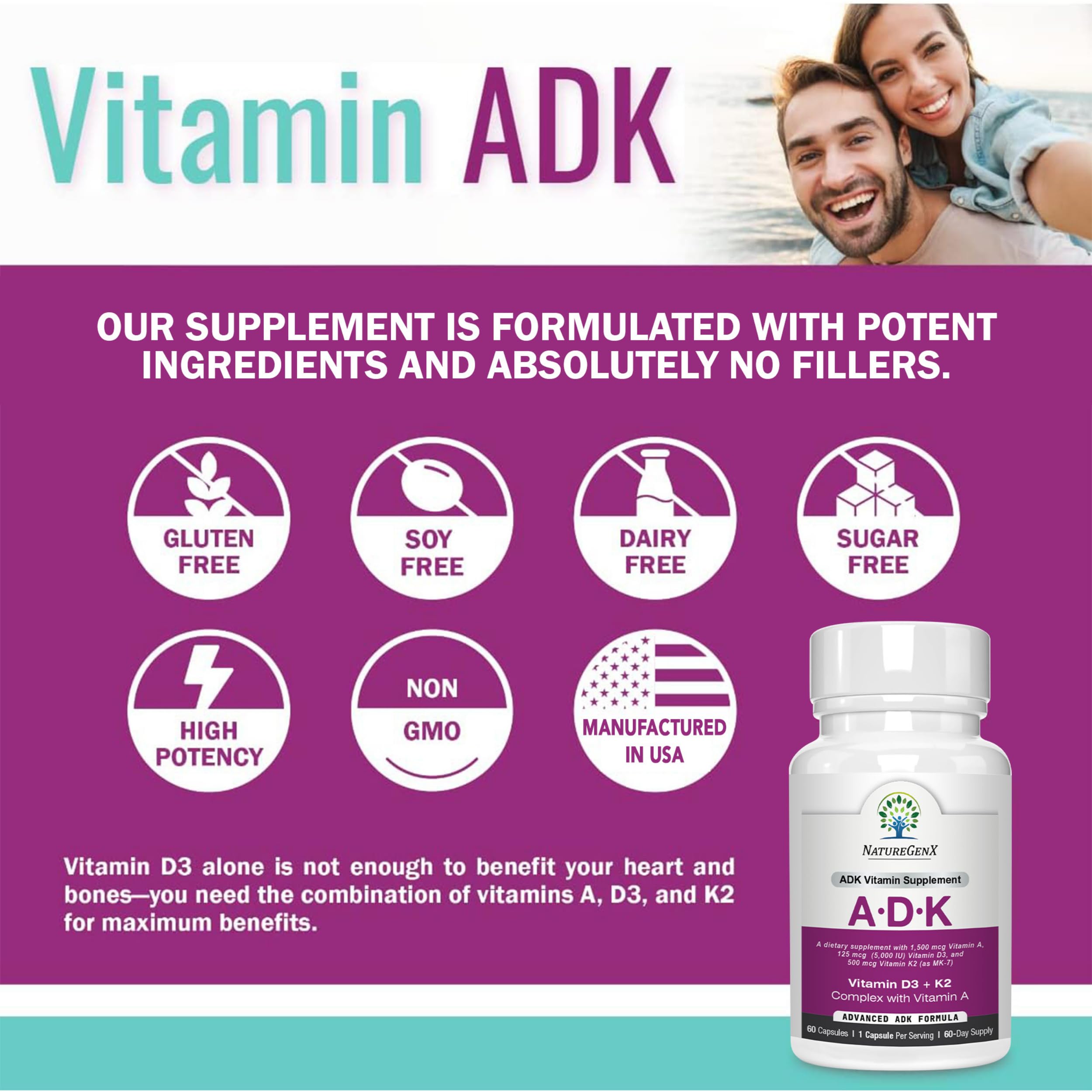 NatureGenX ADK gluten-free symbol indicating allergen-conscious choice