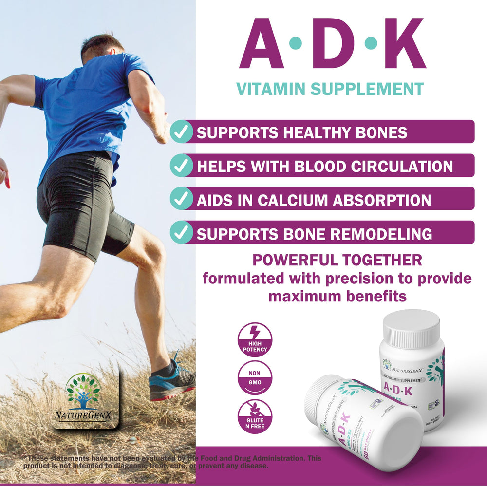 NatureGenX ADK K2 MK-7 closeup for calcium regulation balance