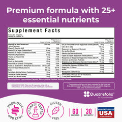 NatureGenX Methyl Prenatal bottle pour demonstrating easy daily dosing for busy mornings