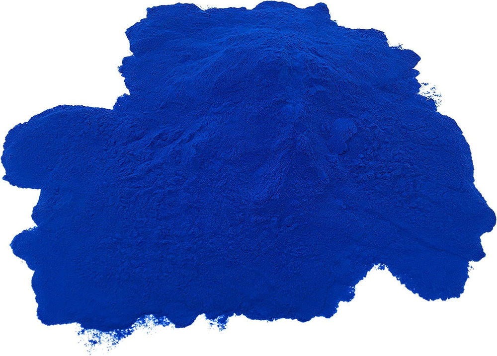 Naturegrail Blue Spirulina powder packaging shows pure vegan color for foods.