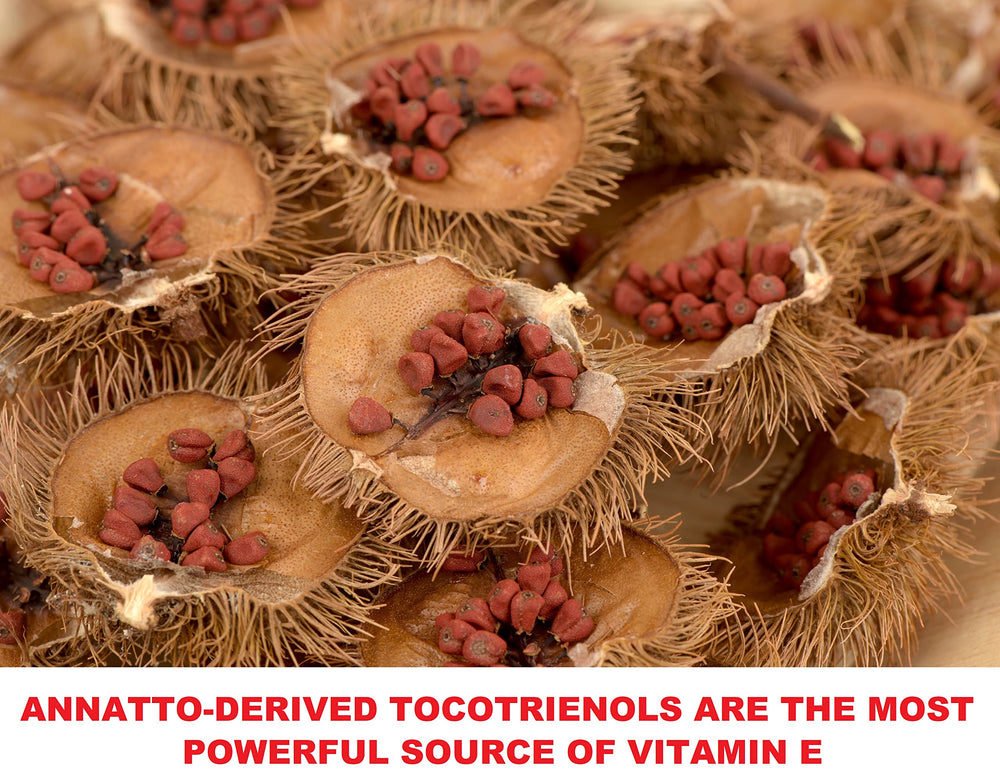 Naturejam annatto seed powder in a bowl with vibrant color