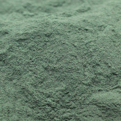 Naturejam spirulina powder in a smoothie bowl with vibrant green color