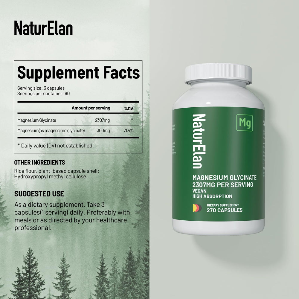 NaturElan chelated magnesium glycinate visualization emphasizing absorption