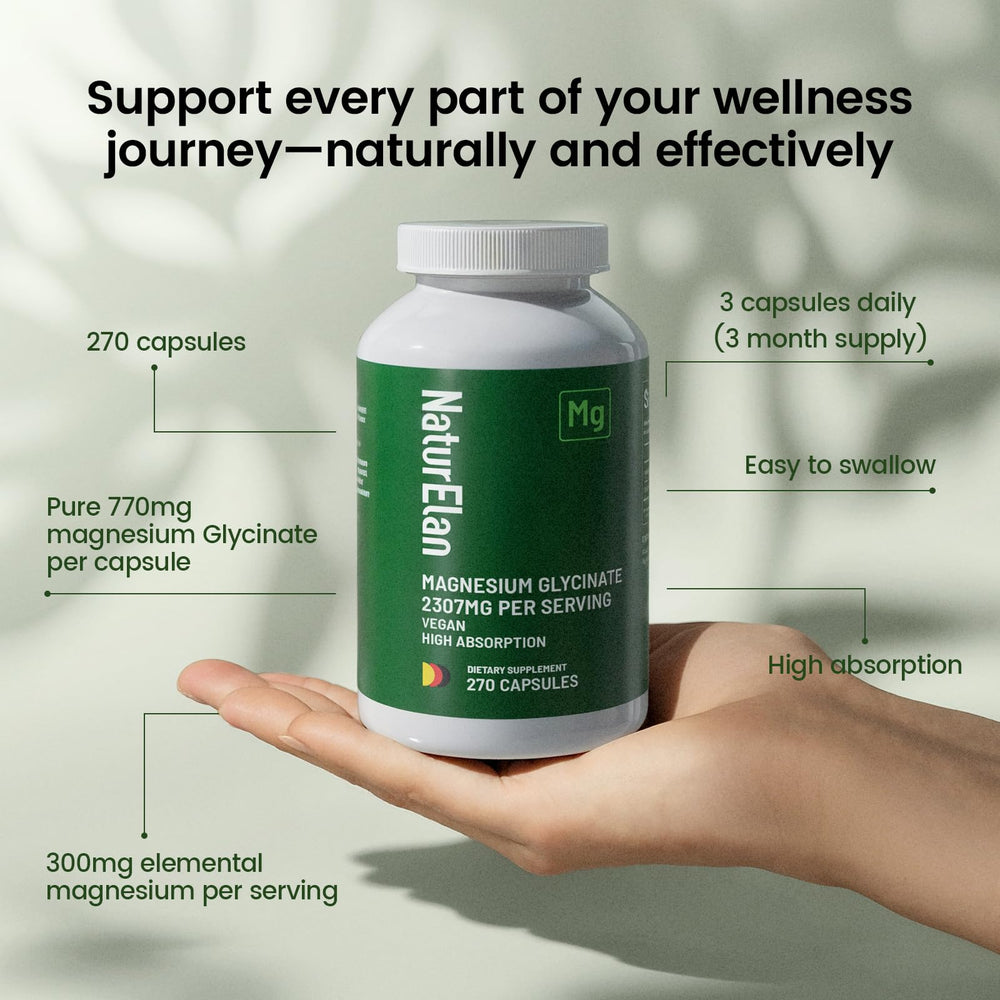 NaturElan vegan, non-GMO, gluten-free magnesium formula