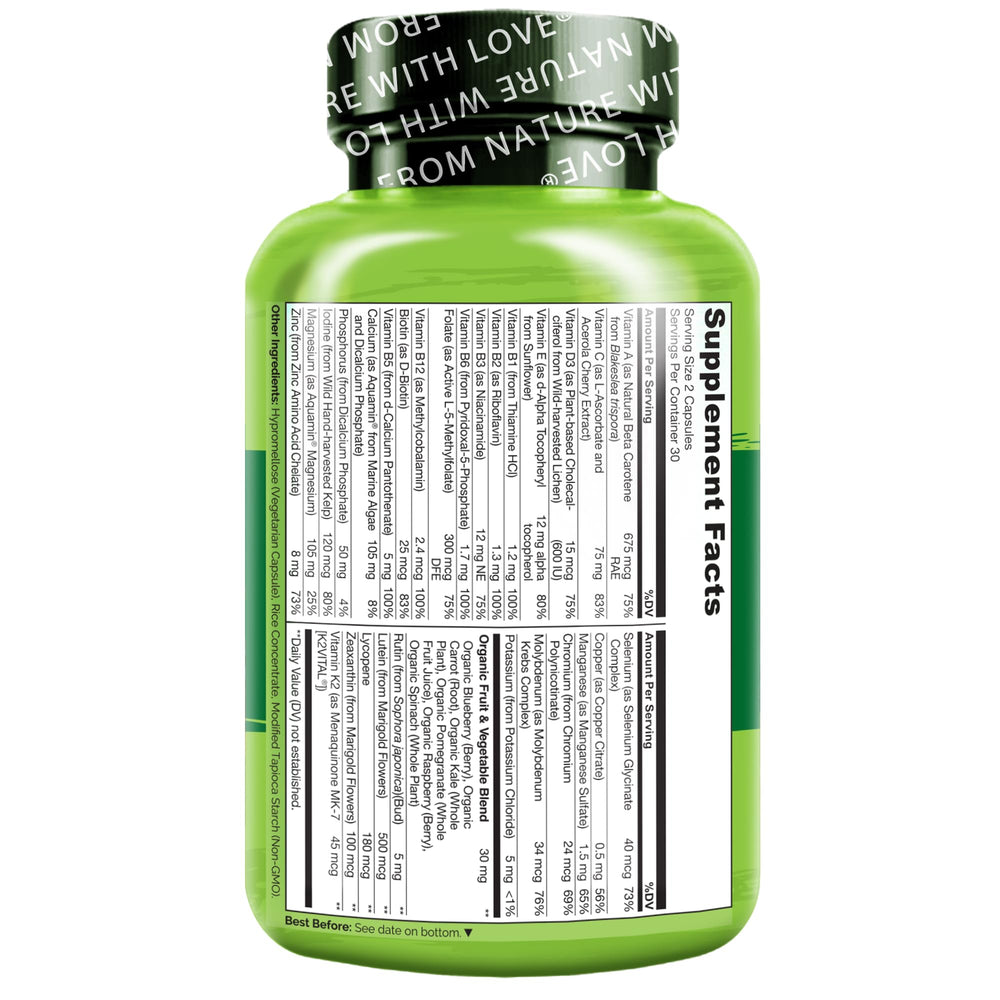 Naturelo 60-capsule packaging ready for daily use.