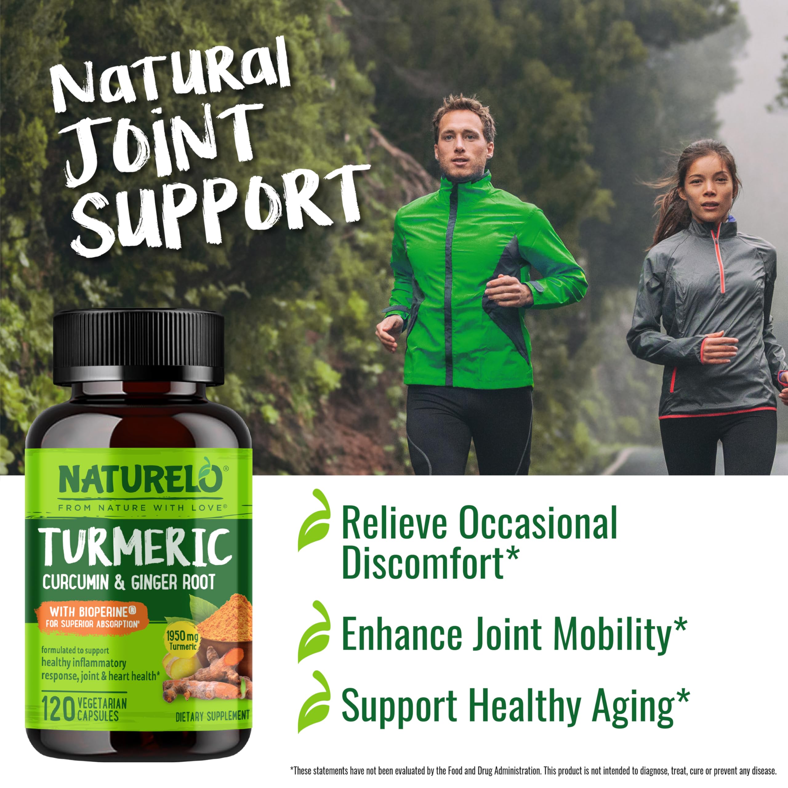 Naturelo BioPerine image emphasizes enhanced absorption for turmeric.
