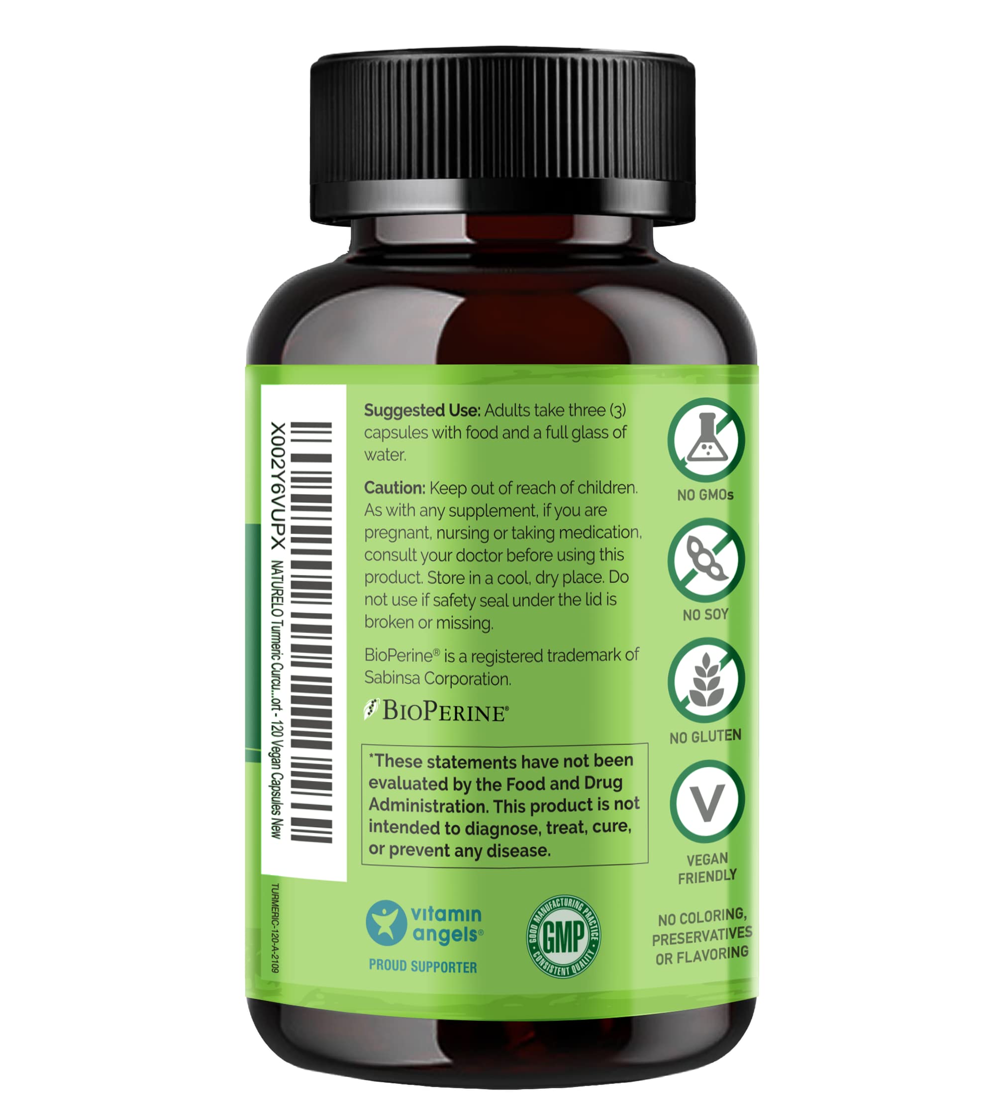 Naturelo daily joint-support capsules suggest convenient plant-based use.