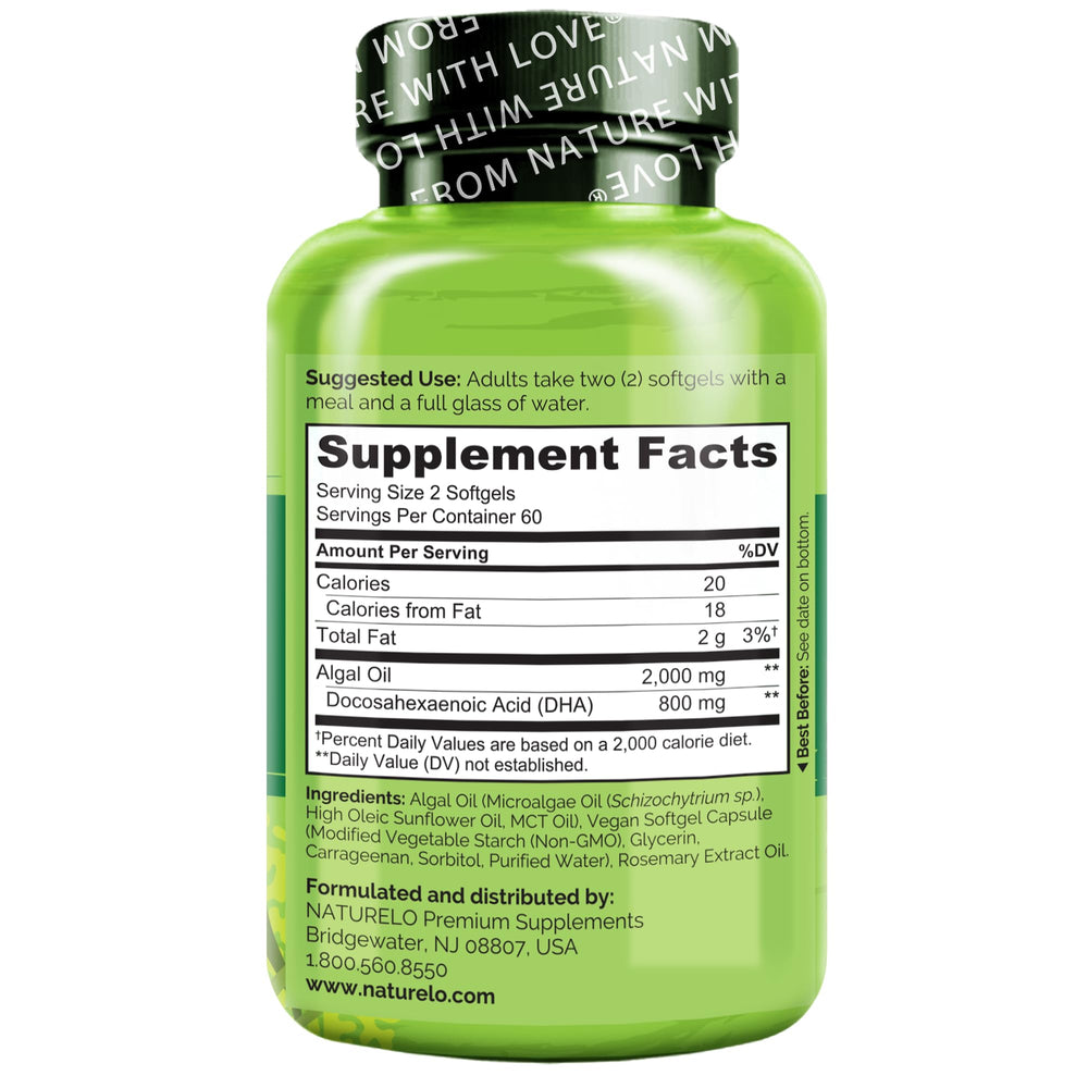 Naturelo daily vegan omega-3 supplement for consistency.