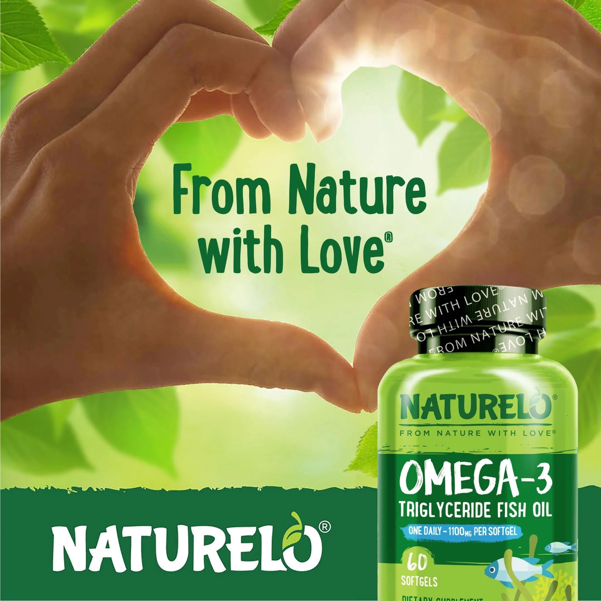 Naturelo heart-brain-eye health panel illustrates potential cardiovascular and cognitive support.