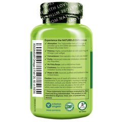 Naturelo lemon finish swatch signals fresh flavor and reduced aftertaste.