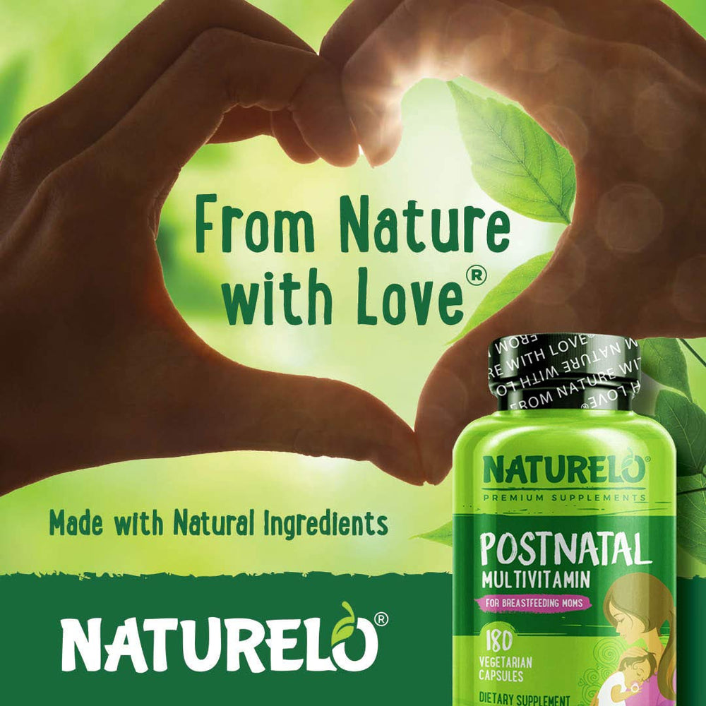 Naturelo Postnatal Multivitamin shelf-ready product ideal for nursing mothers.