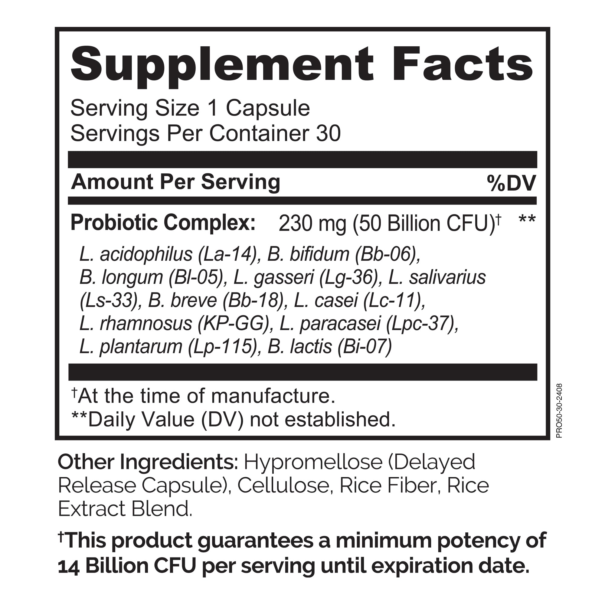 Illustration showing 11 strains in Naturelo Probiotics for balanced gut health.