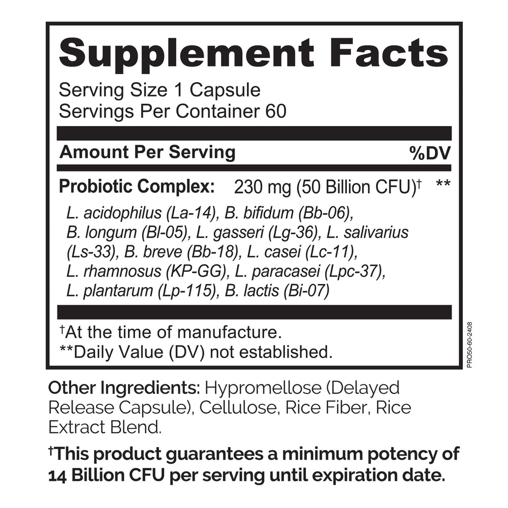 Naturelo Probiotics delayed-release capsules help deliver beneficial bacteria to the gut.
