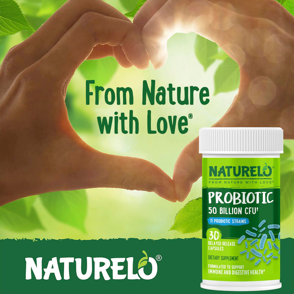 Freeze-dried process visual of Naturelo Probiotics preserving live cultures.