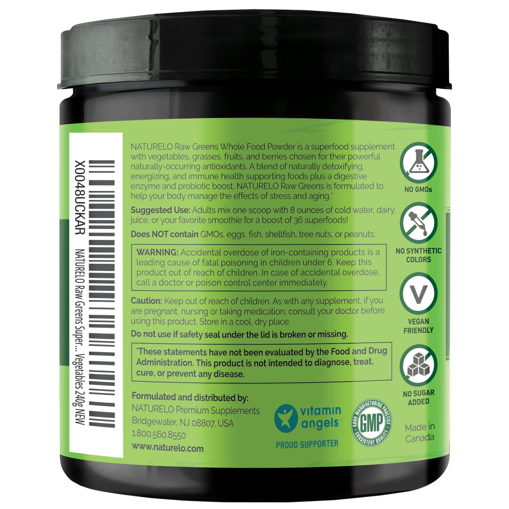 Naturelo powder dissolving in water for easy intake.