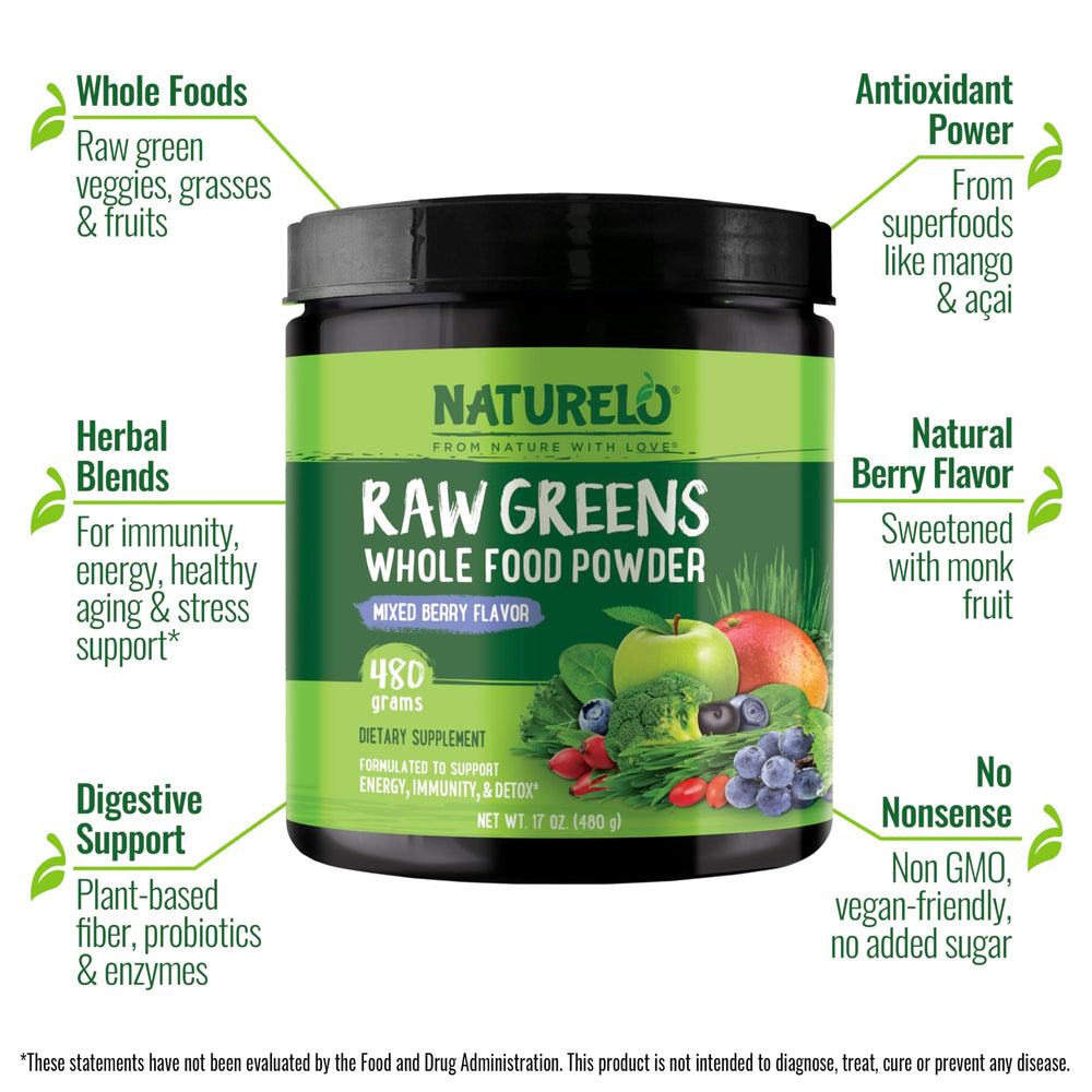 Naturelo Mixed Berry scoop highlights flavor and easy mix