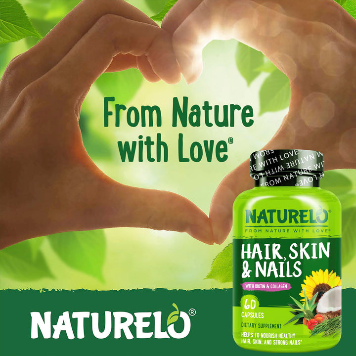 NATURELO softgel close-up for easy daily swallowing.