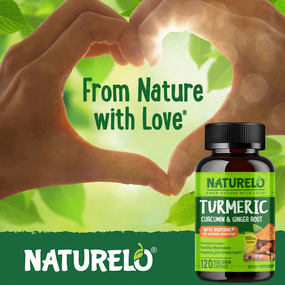 Naturelo vegan capsules packaging conveys a clean, allergen-free formula.