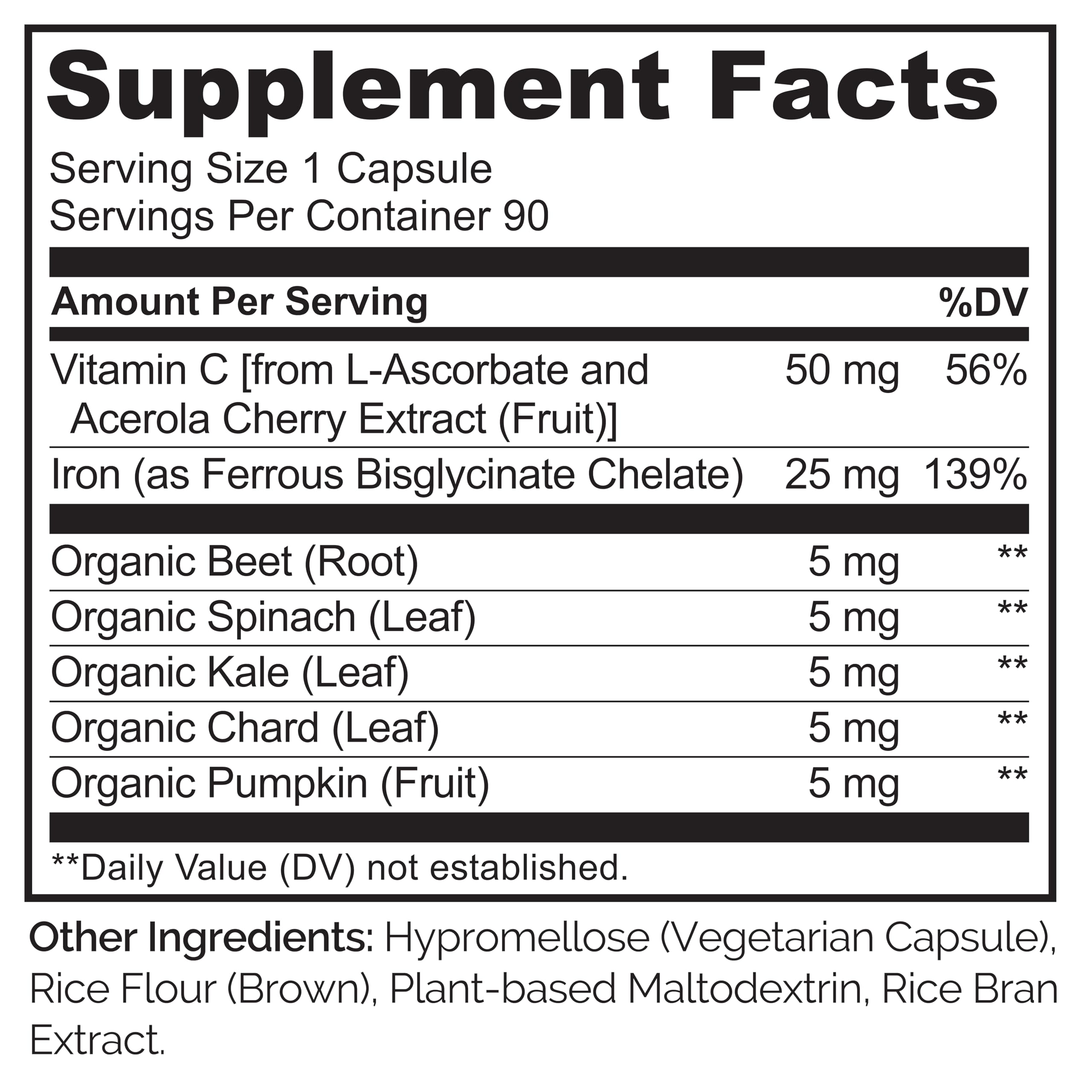 Naturelo Organic acerola cherries provide vitamin C for iron uptake