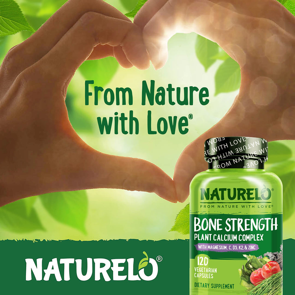 NATURELO zinc, magnesium and calcium blend for absorption support.