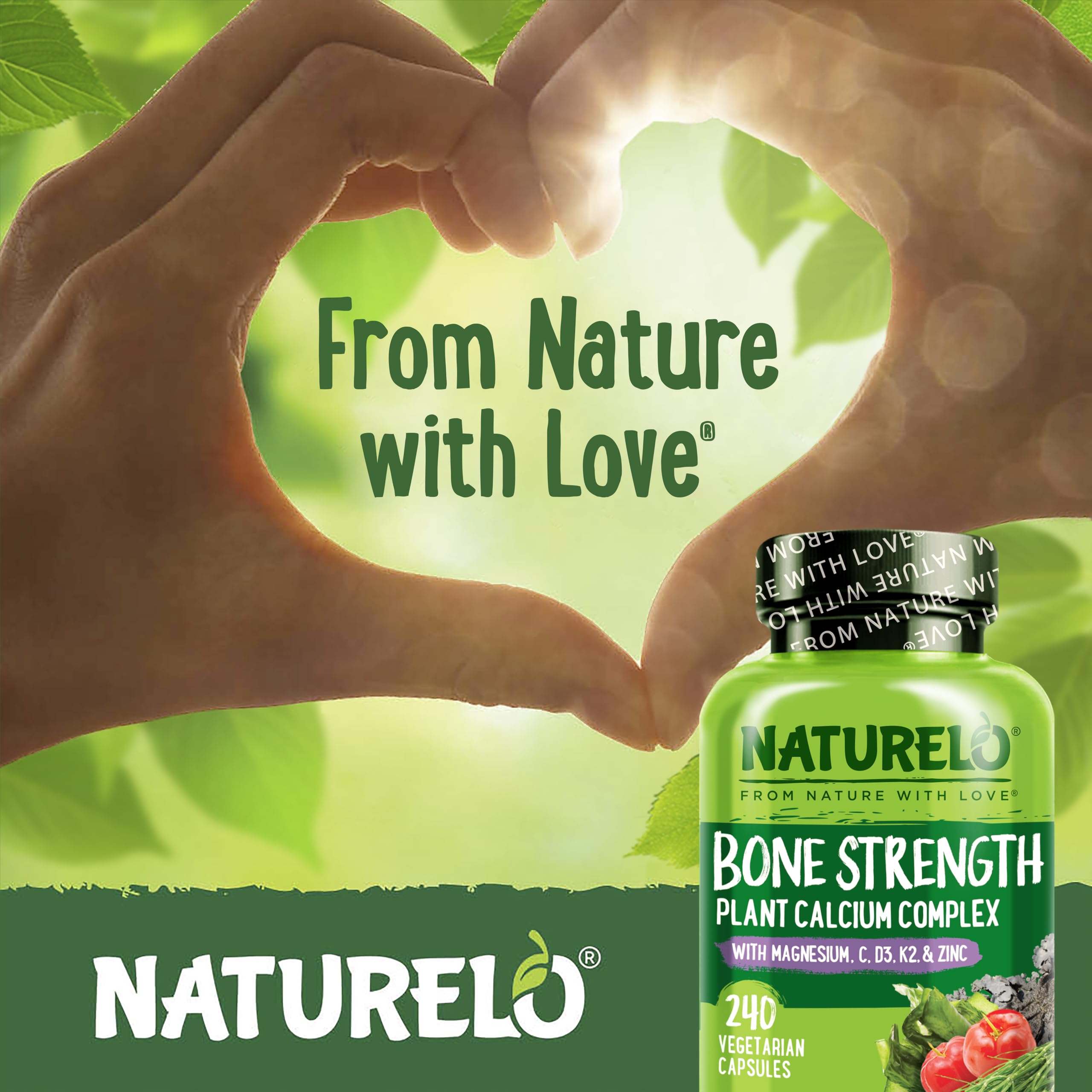 Naturelo zinc-magnesium-vitamin blend capsule illustrates mineral support for bone density.
