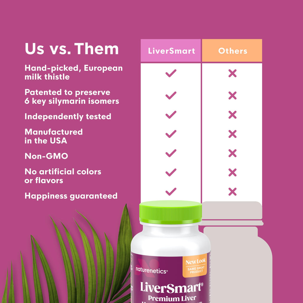 Naturenetics Clean Label badge showing vegan and gluten-free icons.