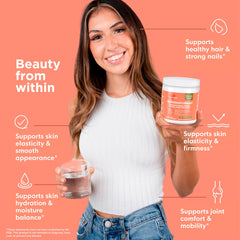 Naturenetics collagen dissolves instantly in hot or cold beverages.