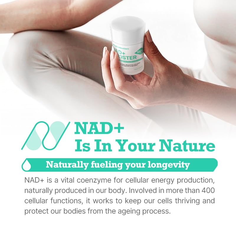 NATURENEWBORN NR1000 capsules close-up, easy vegan supplement for daily wellness.