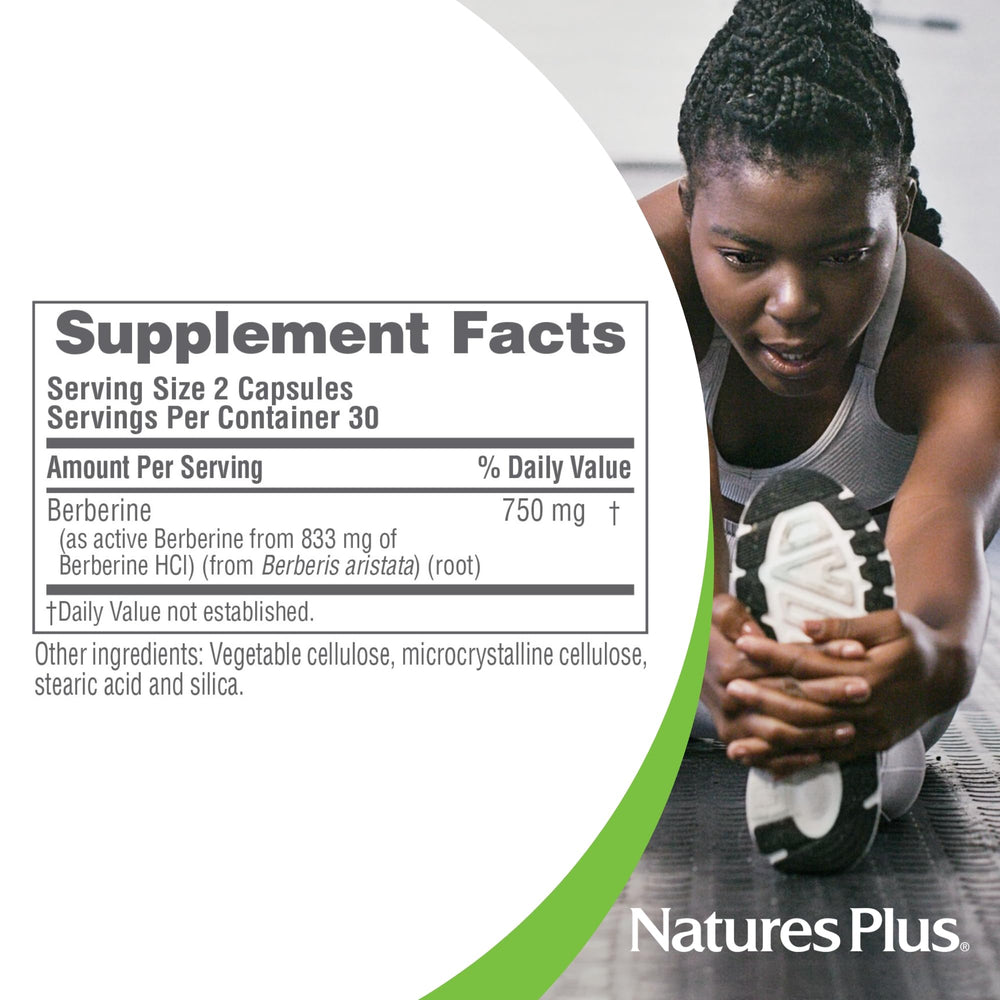 NaturePlus PRO Berberine packaging box highlights 60 capsules.