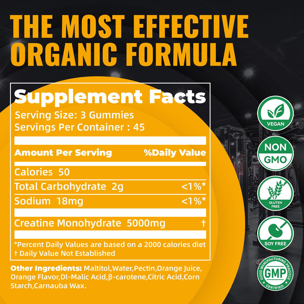 Natures Aid Creatine Gummy GMP quality badge on packaging