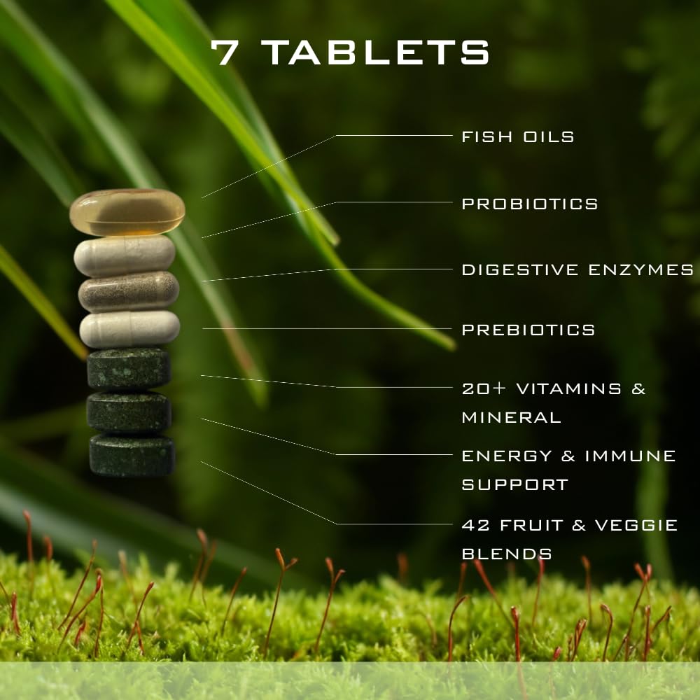 Nature's Aid Holistic Wellness Men's multivitamins in use by an active man