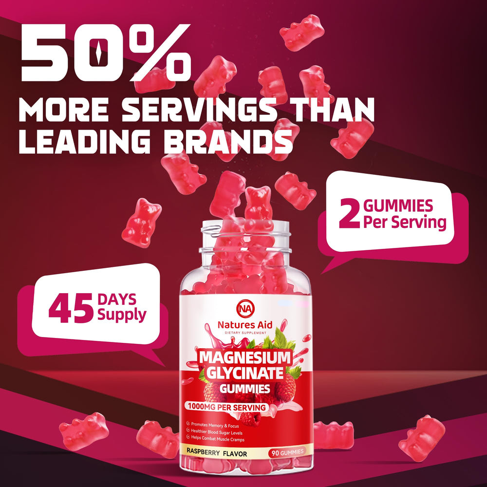 Natures Aid Magnesium Glycinate Gummies vegan-friendly gluten-free formulation for inclusive wellness