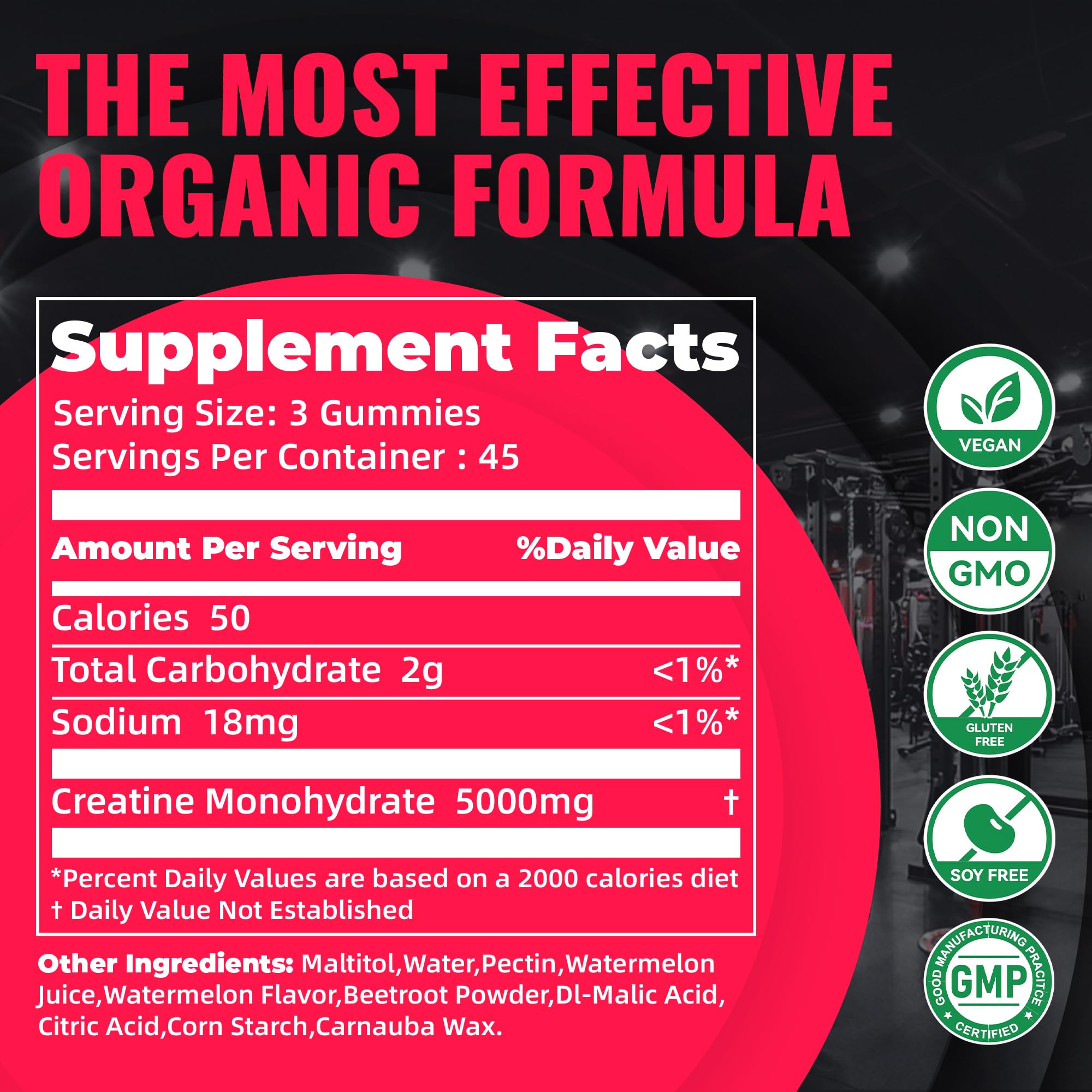 Natures Aid Watermelon Electrolyte Gummies bottle offers refreshing flavor with electrolyte support for hydration.